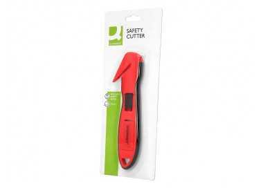 Cuter q-connect de seguridad xd-g03 con cuchilla ancha fija oculta para evitar cortes con 2 cuchillas de repuest0