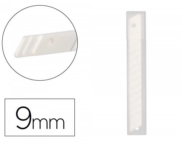 Repuesto cuter estrecho ceramico q-connect 9mm blister de 6 unidades para cuter kf14388