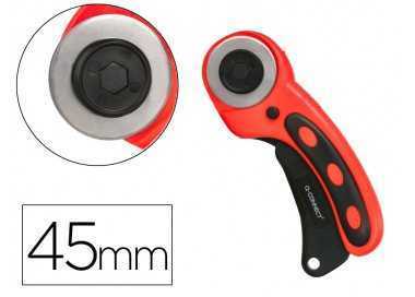 Cuter rotativo q-connect cuchilla circular 45 mm 22x56x165 mm