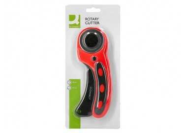 Cuter rotativo q-connect cuchilla circular 45 mm 22x56x165 mm Cuter rotativo q-connect cuchilla circular 45 mm 22x56x165 mm