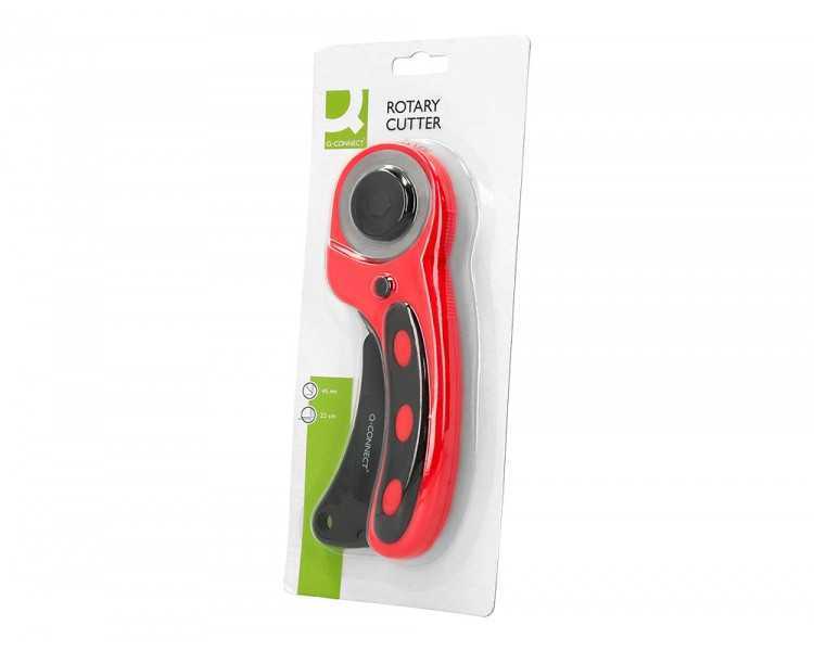 Cuter rotativo q-connect cuchilla circular 45 mm 22x56x165 mm