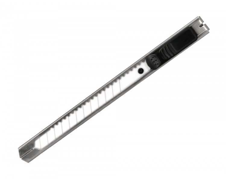 Cuter metalico q-connect xd-c18 cuchilla estrecha de ceramica 122x10x4 mm