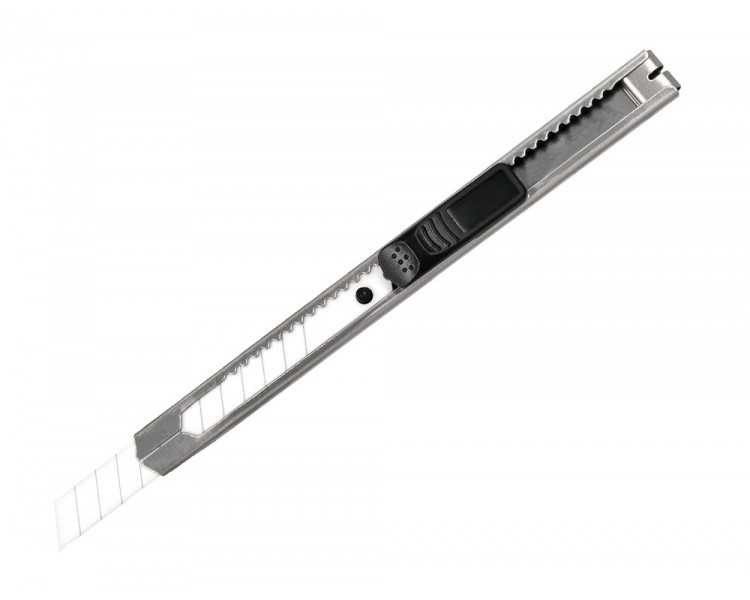 Cuter metalico q-connect xd-c18 cuchilla estrecha de ceramica 122x10x4 mm
