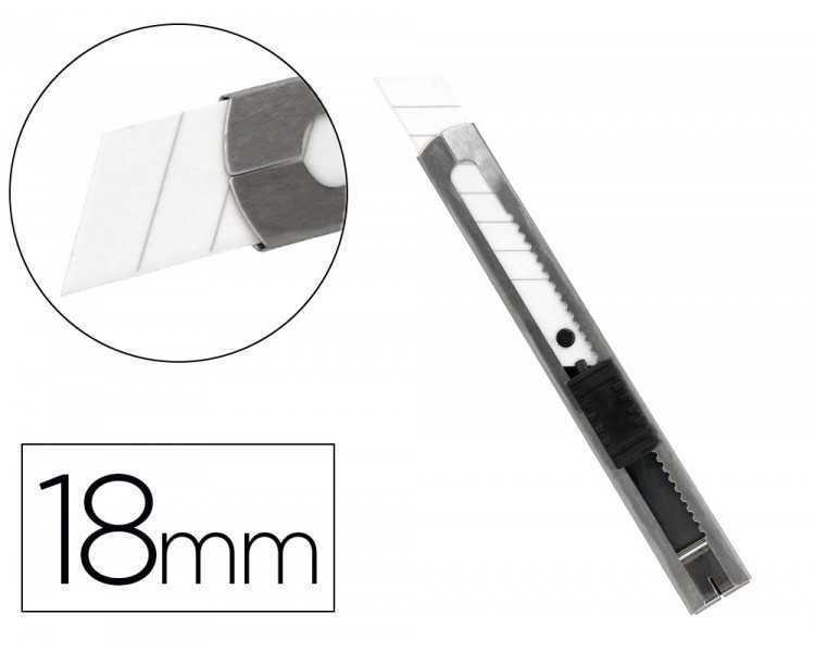 Cuter metalico q-connect xd-c78 cuchilla ancha de ceramica 155x20x18 mm