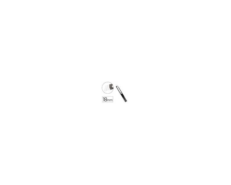 Cuter metalico q-connect xd-c78 cuchilla ancha de ceramica 155x20x18 mm