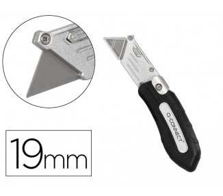 Cuter q-connect plegable xd-925 con mecanismo de cambio rapido cuchilla ancha mango antideslizante