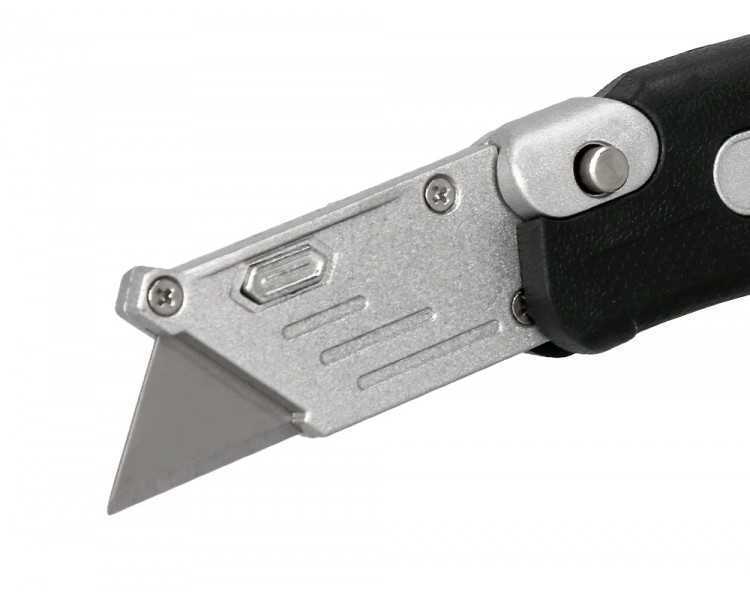Cuter q-connect plegable xd-925 con mecanismo de cambio rapido cuchilla ancha mango antideslizante
