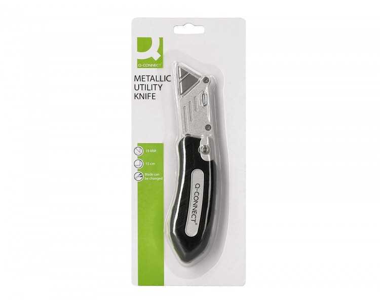 Cuter q-connect plegable xd-925 con mecanismo de cambio rapido cuchilla ancha mango antideslizante
