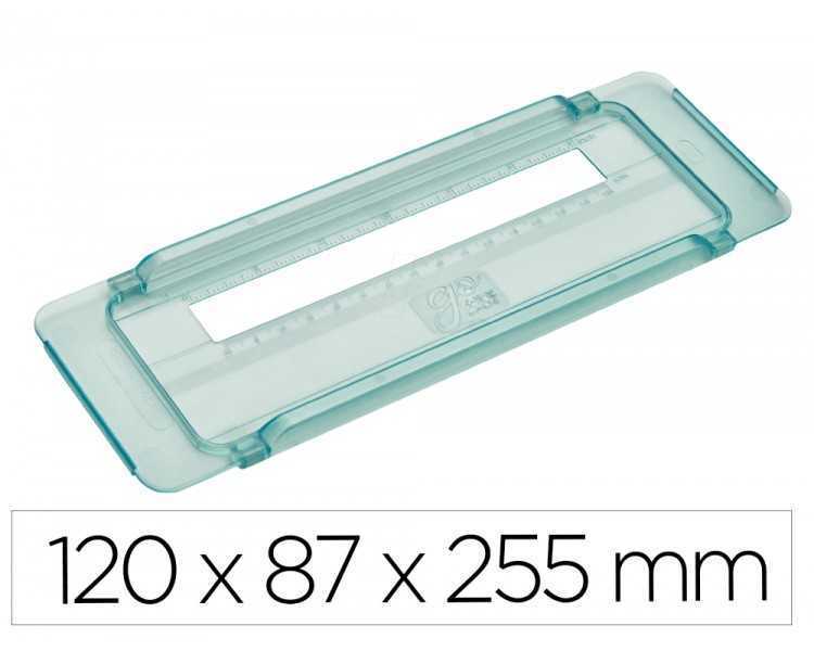 Regla centradora colop para impresora e-mark go 120x87x255 mm