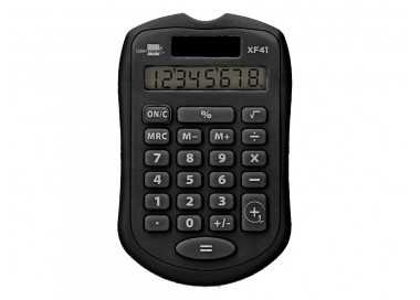 Calculadora liderpapel bolsillo xf43 8 digitos solar y pilas color negro 94x59,5x10,5mm