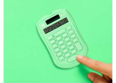 Calculadora liderpapel bolsillo xf42 8 digitos solar y pilas color verde 94x59,5x10,5mm