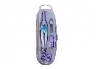 Compas liderpapel lock device con adaptador universal y tubo de minas color violeta