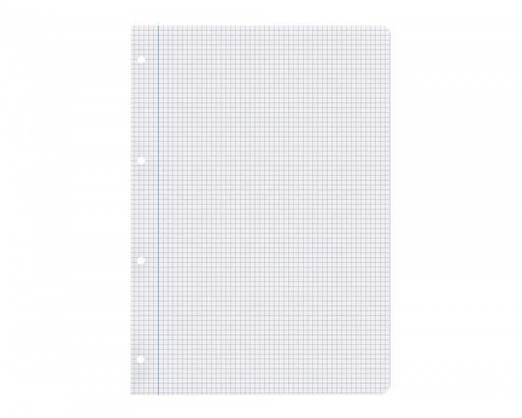 Recambio liderpapel a4 200+50 hojas 90g/m2 cuadro 4 mm con margen 4 taladros