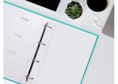 Recambio liderpapel a4 200+50 hojas 90g/m2 cuadro 4 mm con margen 4 taladros Recambio liderpapel a4 200+50 hojas 90g/m2 cuadro 4 mm con margen 4 taladros