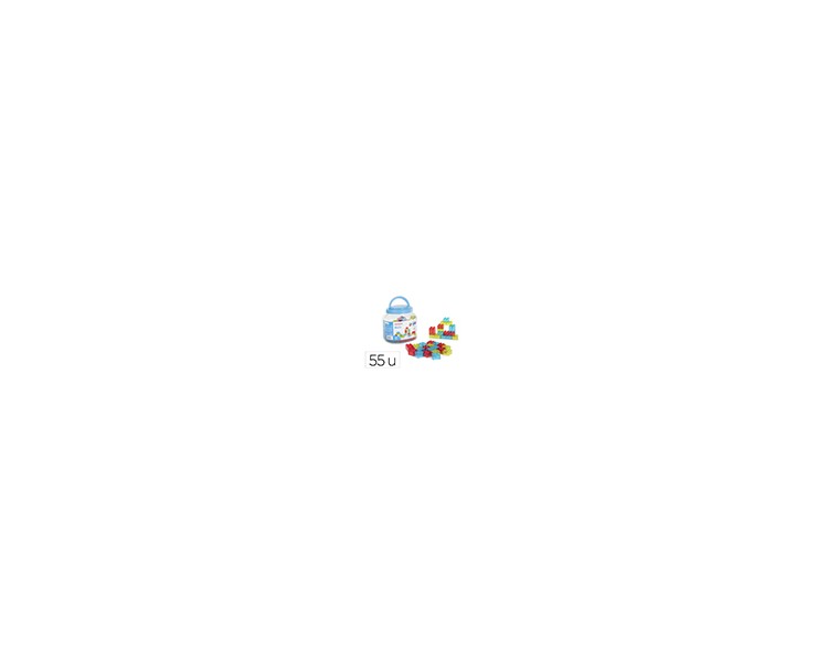 Juego didactico miniland bloques colores translucidos 55 piezas