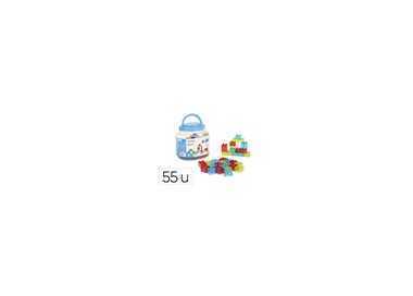 Juego didactico miniland bloques colores translucidos 55 piezas