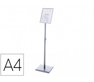 Expositor rocada de suelo magnetico rotativo 90 horizontal/vertical altura ajustable din a4