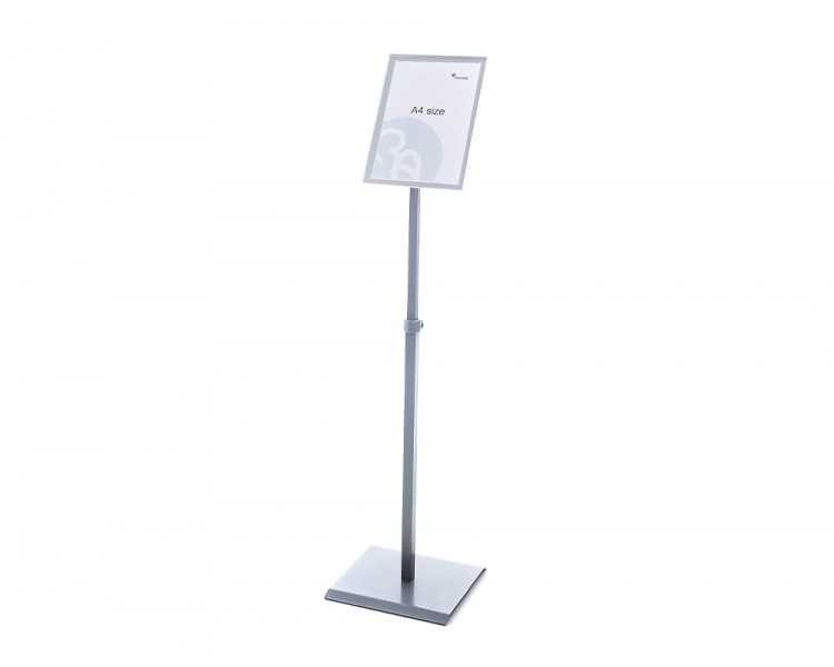 Expositor rocada de suelo magnetico rotativo 90 horizontal/vertical altura ajustable din a4