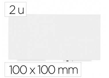 Pizarra blanca rocada skinwhiteboard pro lacada magnetica 100x100 cm 2 modulos