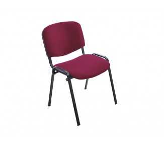 Silla rocada confidente estructura metalica asiento tela ignifuga burdeos 570x410x810 mm