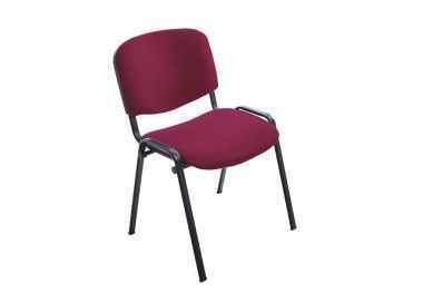 Silla rocada confidente estructura metalica asiento tela ignifuga burdeos 570x410x810 mm
