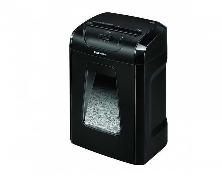 Destructora de documentos fellowes 12c capacidad 8h seguridad p4 grapas clips y tarjetas papelera 19 l