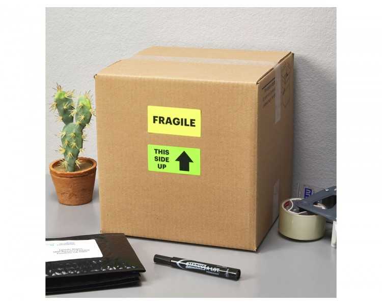 Etiqueta adhesiva tico verde f luorescentes permanente fsc laser/inkjet/fotocopia 200x142 mmcaja de 140 unidades