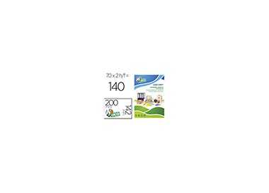 Etiqueta adhesiva tico amarill o fluorescentes permanente fsclaser/inkjet/fotocopia 200x142mm caja de 140 unidades