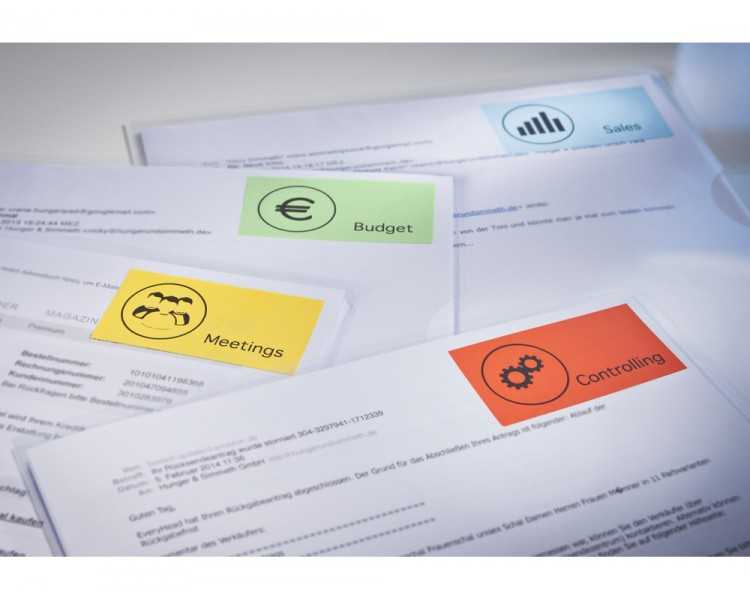 Etiqueta adhesiva tico amarill o fluorescentes permanente fsclaser/inkjet/fotocopia 210x297mm caja de 70 unidades
