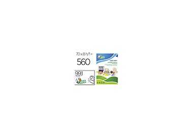 Etiqueta adhesiva tico verde f luorescentes permanente fsc laser/inkjet/fotocopia 99,1x67,7 mmcaja de 560 unidades