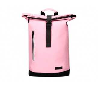 Cartera antartik mochila water proof enrollable diseño casual color rosa 480x130x280 mm