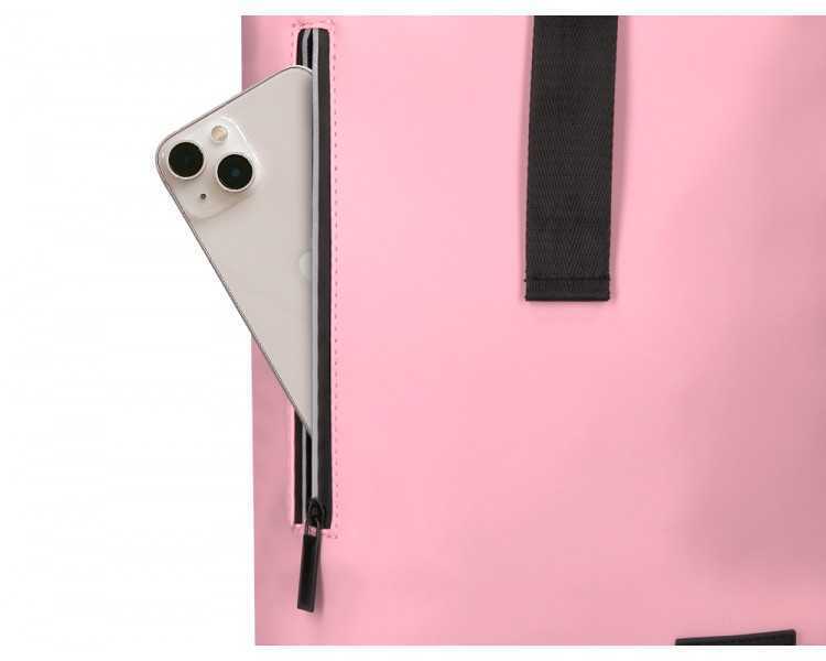 Cartera antartik mochila water proof enrollable diseño casual color rosa 480x130x280 mm