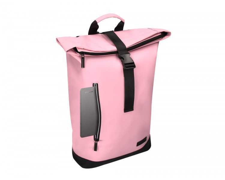 Cartera antartik mochila water proof enrollable diseño casual color rosa 480x130x280 mm