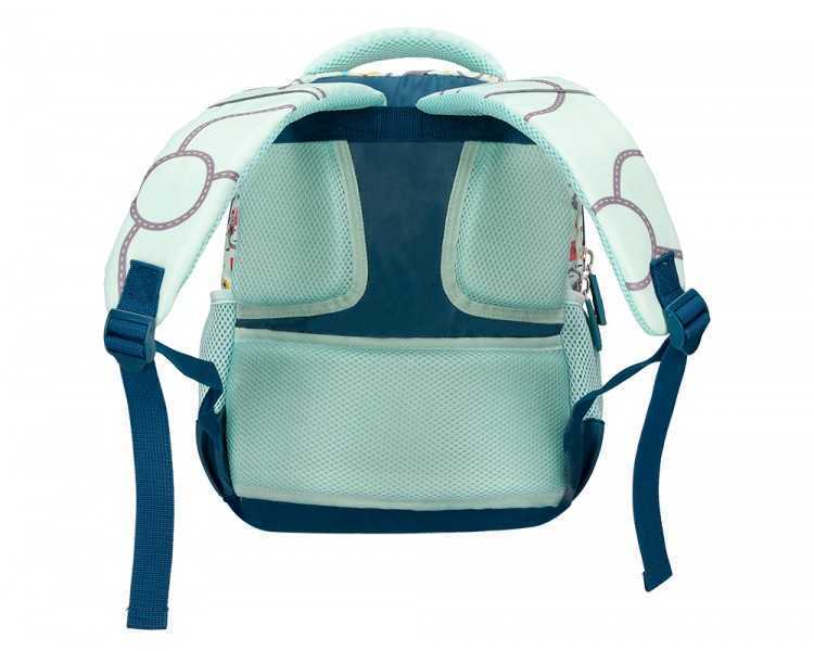Cartera escolar liderpapel moc hila multibolsillo infantil cars azul 350x110x270 mm