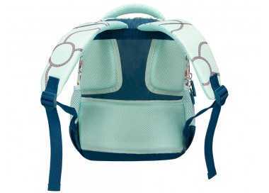 Cartera escolar liderpapel moc hila multibolsillo infantil cars azul 350x110x270 mm