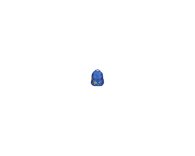 Cartera escolar liderpapel moc hila multibolsillo infantil dino azul 350x110x270 mm