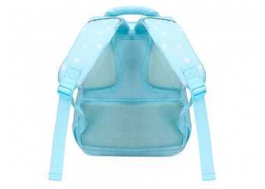 Cartera escolar liderpapel moc hila multibolsillo infantil flowers azul 350x110x270 mm