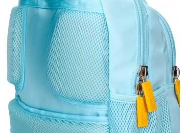 Cartera escolar liderpapel moc hila multibolsillo infantil flowers azul 350x110x270 mm