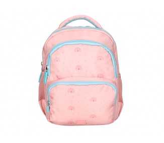 Cartera escolar liderpapel moc hila multibolsillo infantil rainbows rosa 350x110x270 mm
