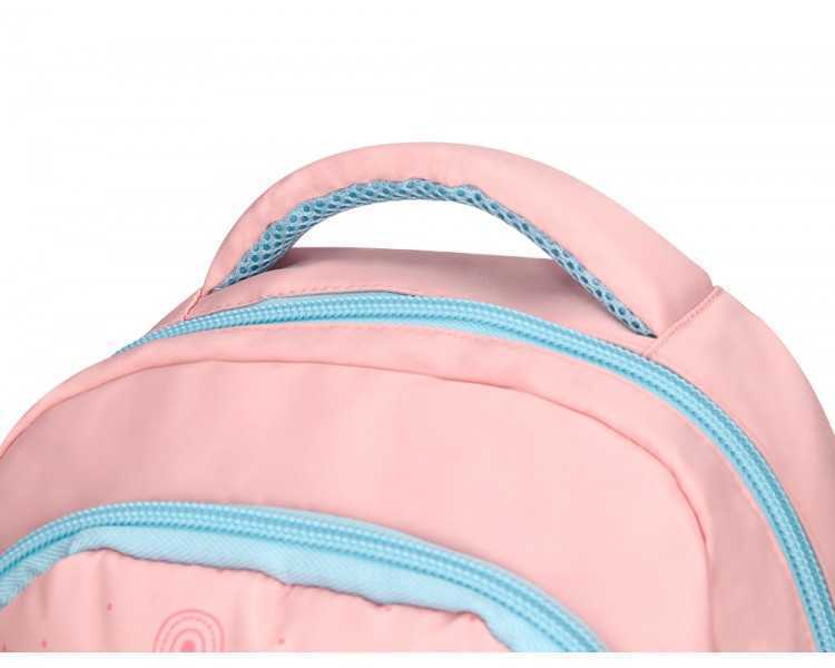 Cartera escolar liderpapel moc hila multibolsillo infantil rainbows rosa 350x110x270 mm
