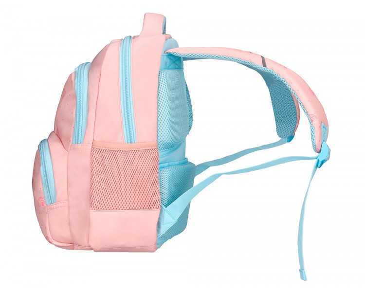 Cartera escolar liderpapel moc hila multibolsillo infantil rainbows rosa 350x110x270 mm