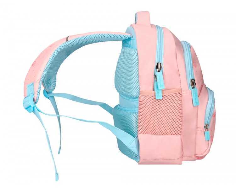 Cartera escolar liderpapel moc hila multibolsillo infantil rainbows rosa 350x110x270 mm
