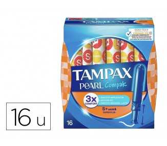 Tampon tampax pearl compak super plus caja de 16 unidades