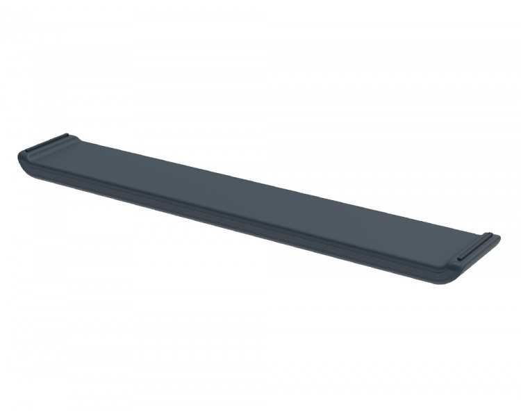 Reposamuñecas leitz ergo para teclado ajustable gris oscuro