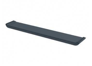 Reposamuñecas leitz ergo para teclado ajustable gris oscuro