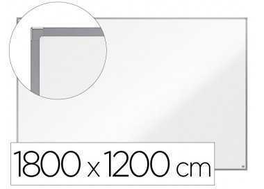 Pizarra blanca nobo essence acero vitrificado magnetica 1800x1200 mm
