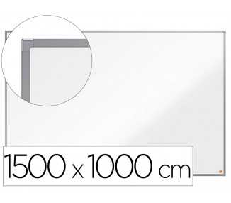 Pizarra blanca nobo essence acero vitrificado magnetica 1500x1000 mm