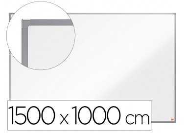 Pizarra blanca nobo essence acero vitrificado magnetica 1500x1000 mm