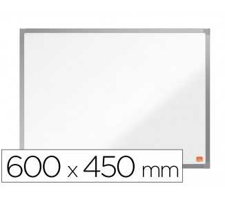 Pizarra blanca nobo essence acero vitrificado magnetica 600x450 mm