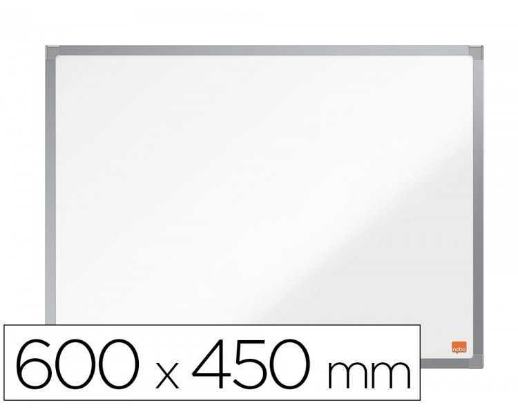 Pizarra blanca nobo essence acero vitrificado magnetica 600x450 mm